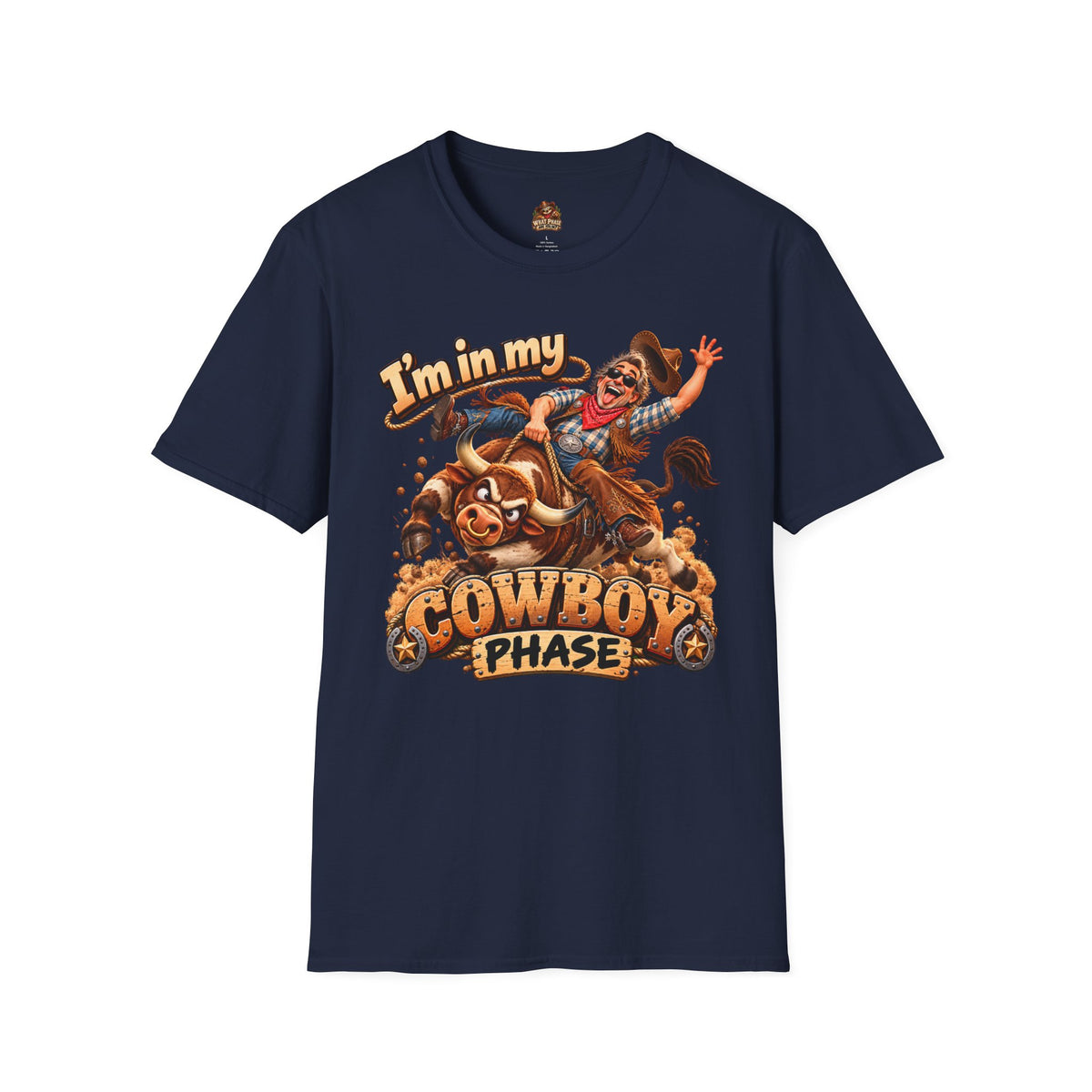 I’m in My Cowboy Phase Funny Bull Riding Graphic T-Shirt