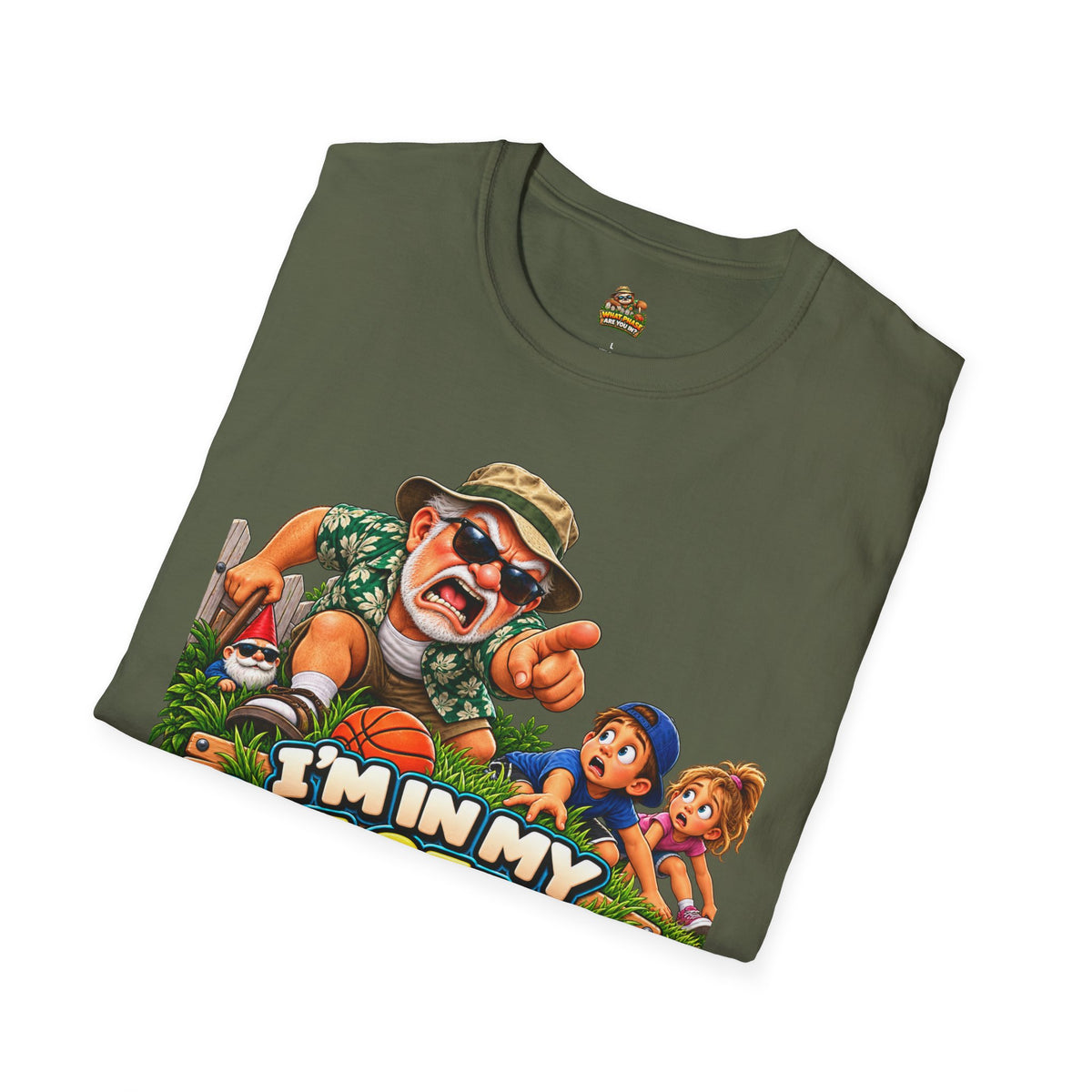 T-Shirt — "I'm in My Get Off My Lawn Phase" Funny Retro Gardening Tee