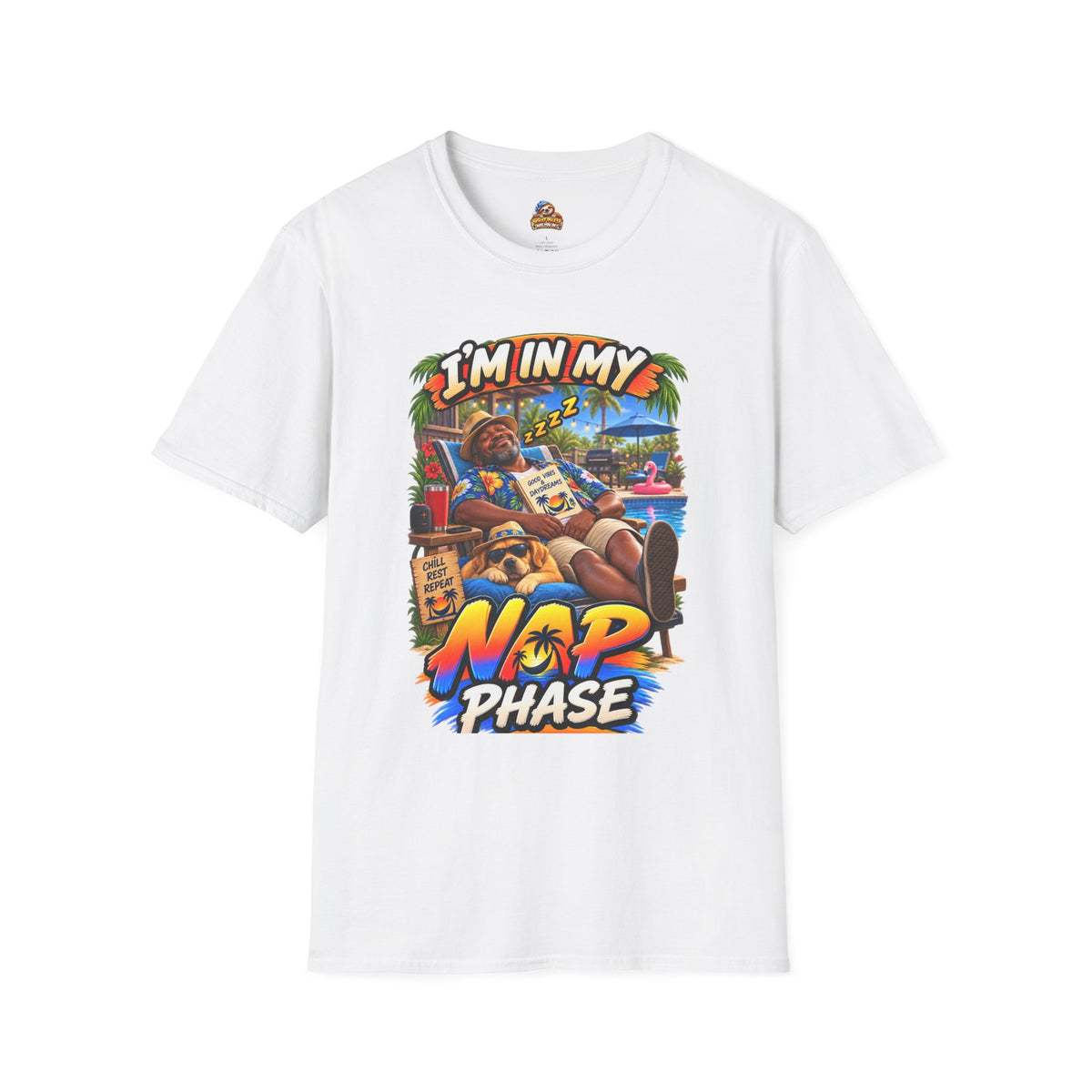 I’m in My Nap Phase Funny Poolside Lounge Graphic T-Shirt