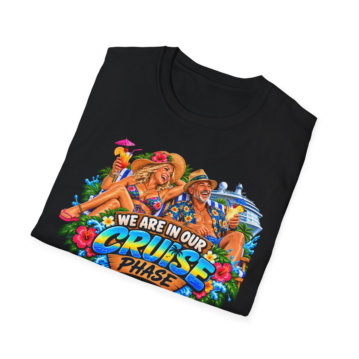 Cruise Phase T-Shirt – "We Are In Our Cruise Phase" Sloth Vacation Tee