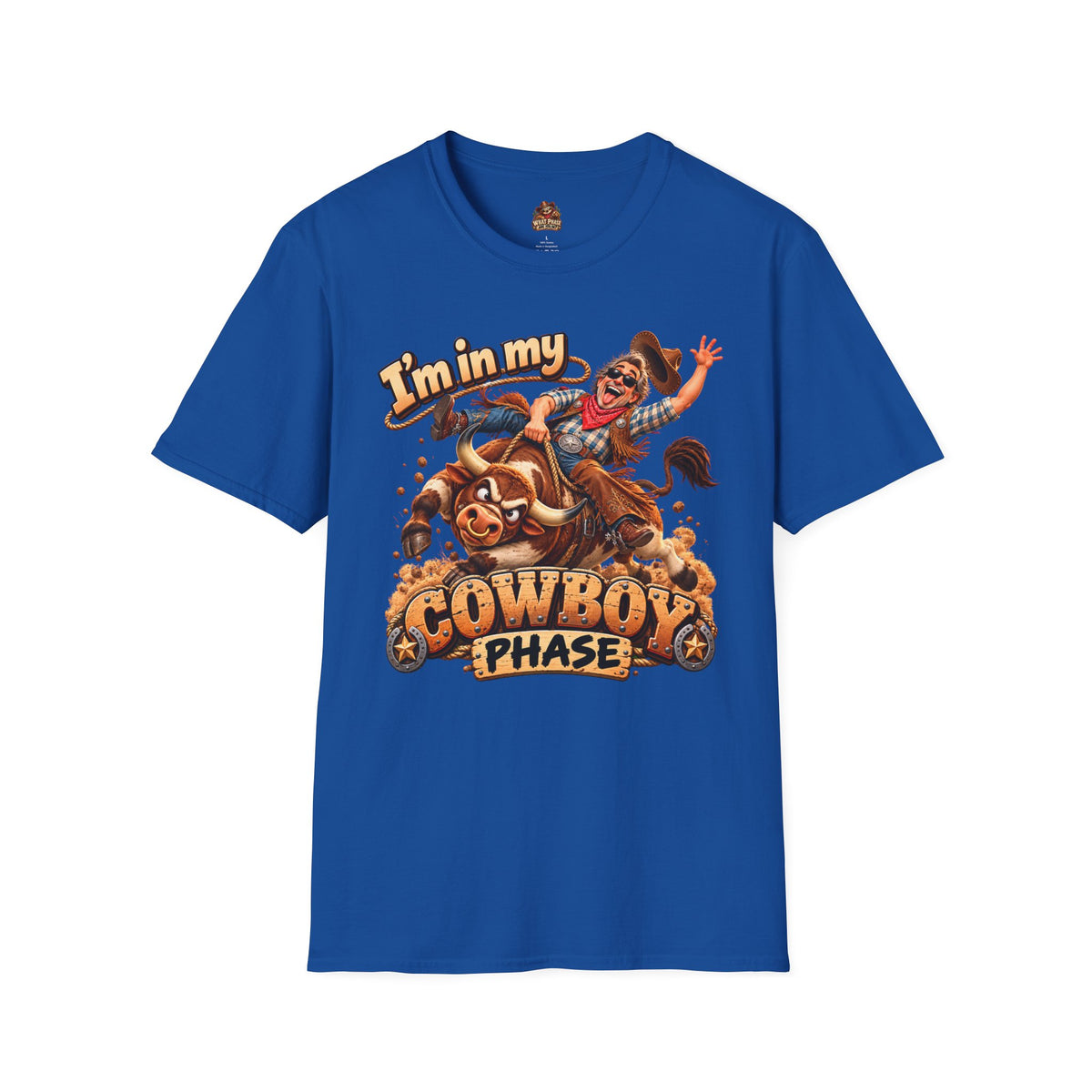 I’m in My Cowboy Phase Funny Bull Riding Graphic T-Shirt