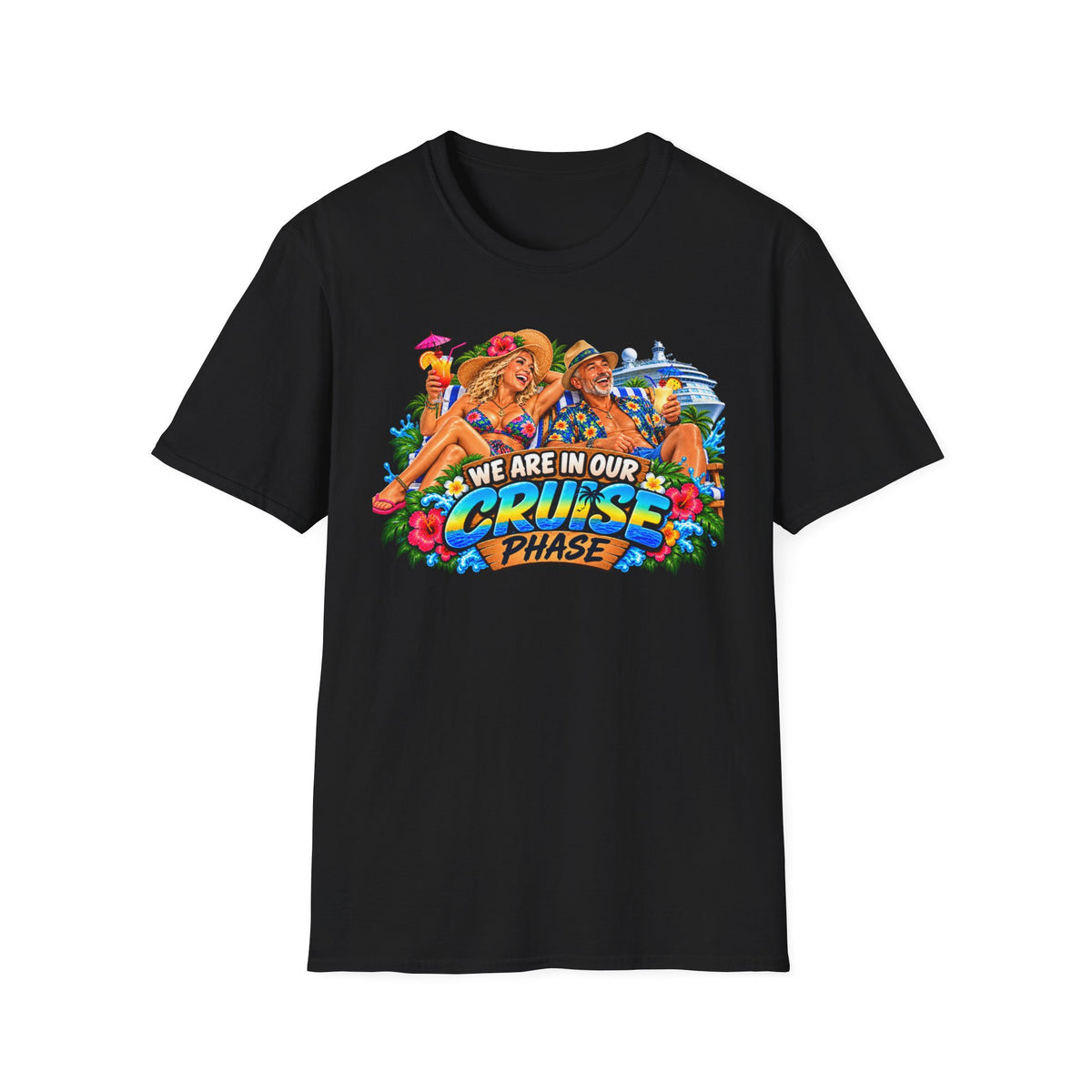 Cruise Phase T-Shirt – "We Are In Our Cruise Phase" Sloth Vacation Tee