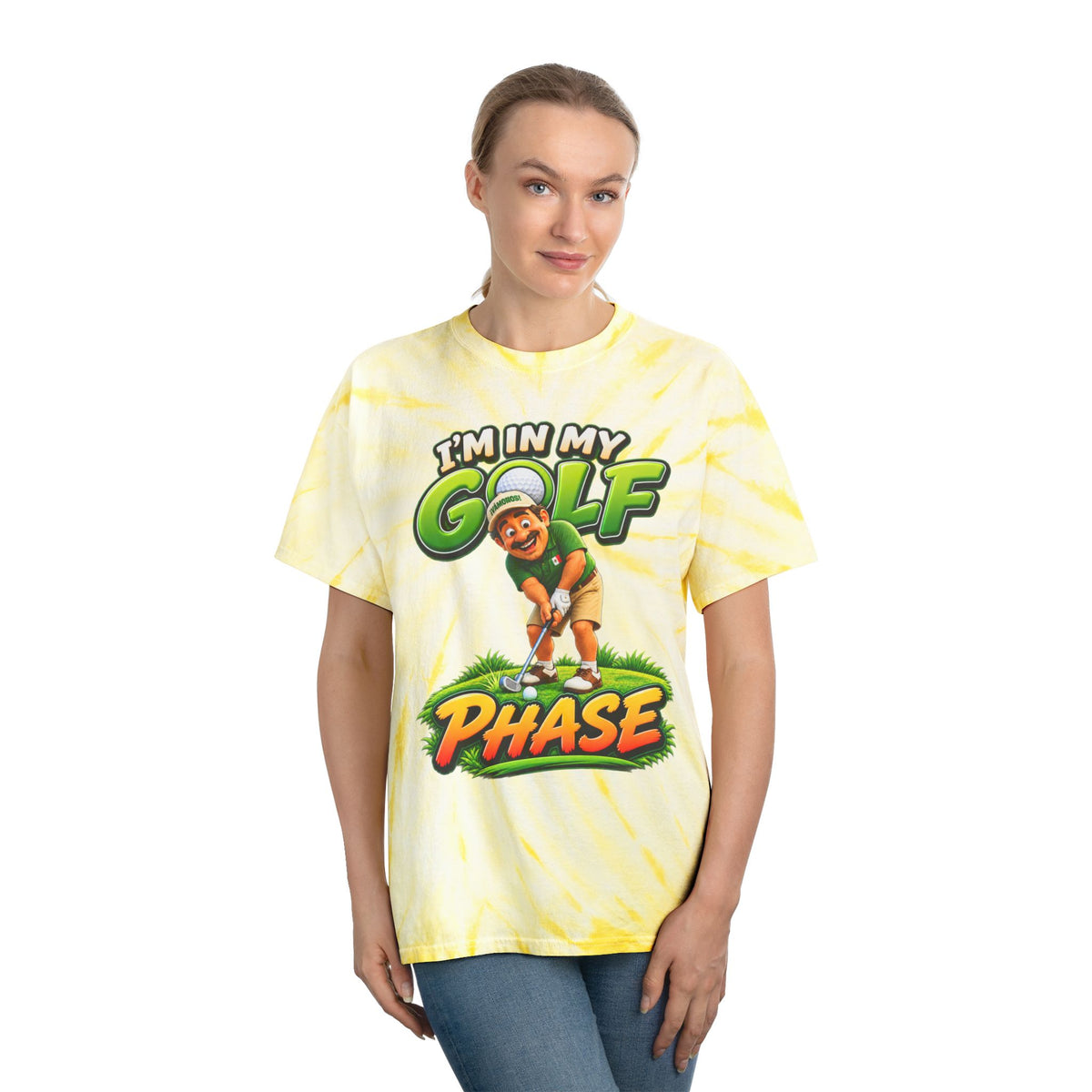 Golf Phase Tie-Dye Tee — "I'm In My Golf Phase" Graphic Shirt