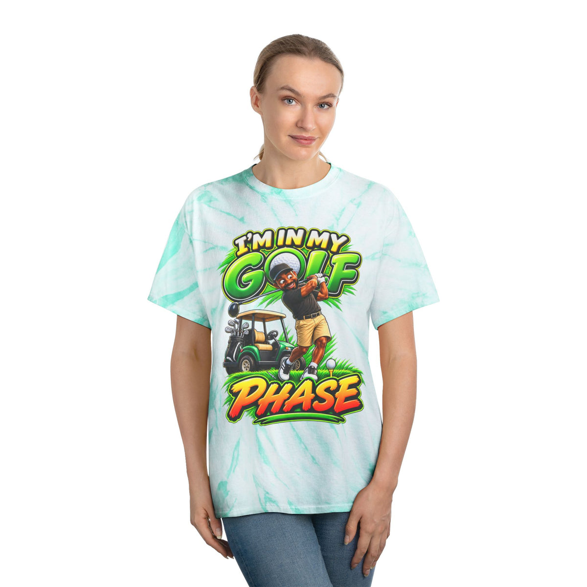 Golf Phase Tie-Dye Tee — "I'm In My Golf Phase" Graphic Shirt