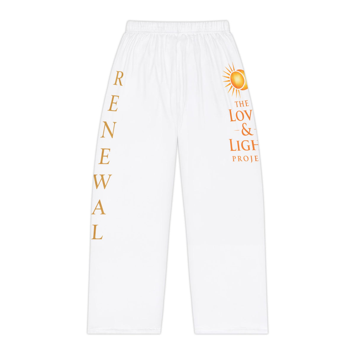 Renewal Pajama Pants — "The Love & Light Project" Printed Lounge Sleepwear