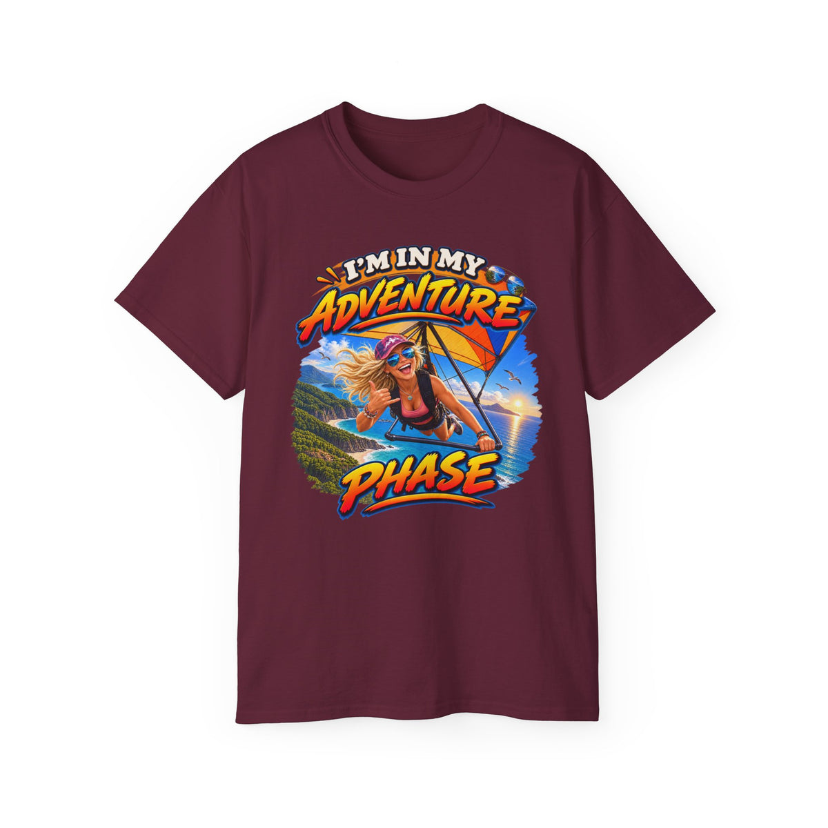 Adventure Phase Graphic Tee — "What Phase Are You In?" Beach Surf T-Shirt