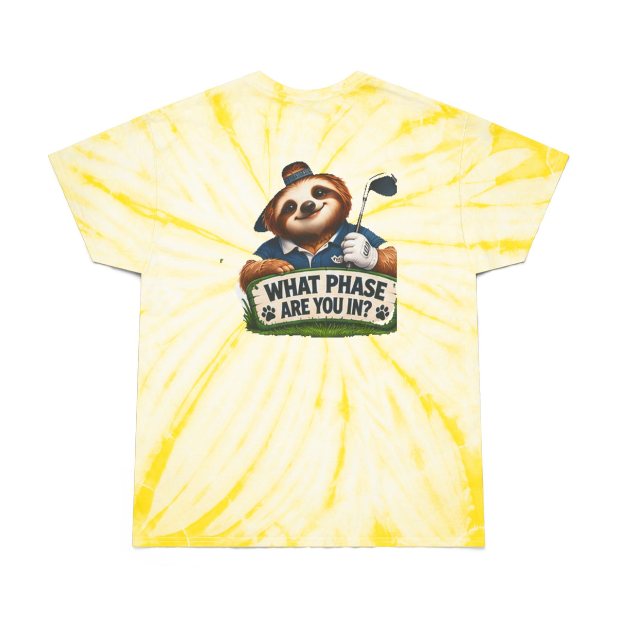 I'm In My Golf Phase Tie-Dye Tee — Funny Golfing Graphic Shirt