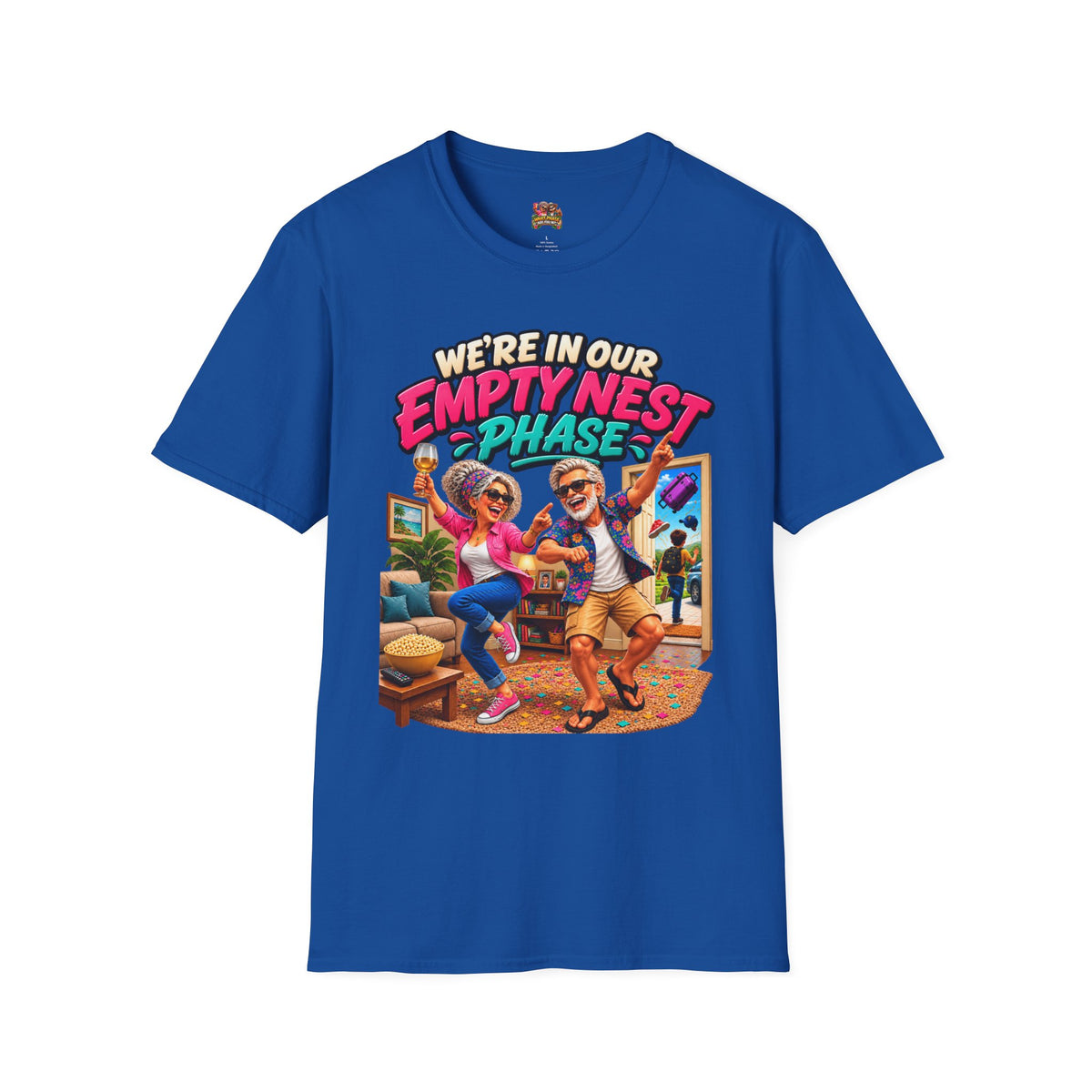 Empty Nest Phase T-Shirt — Fun Retro Parents Retirement Celebration Tee
