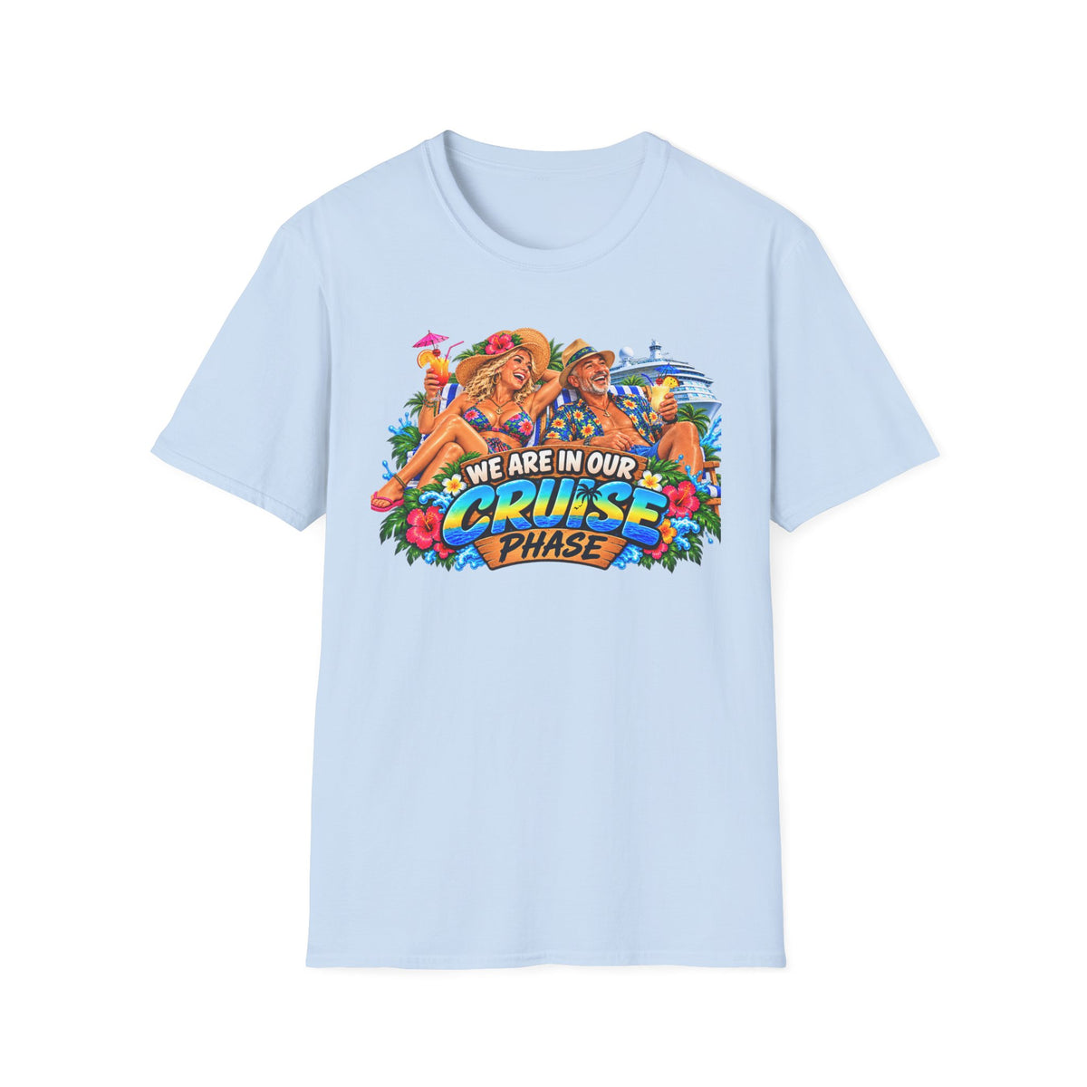 Cruise Phase T-Shirt – "We Are In Our Cruise Phase" Sloth Vacation Tee