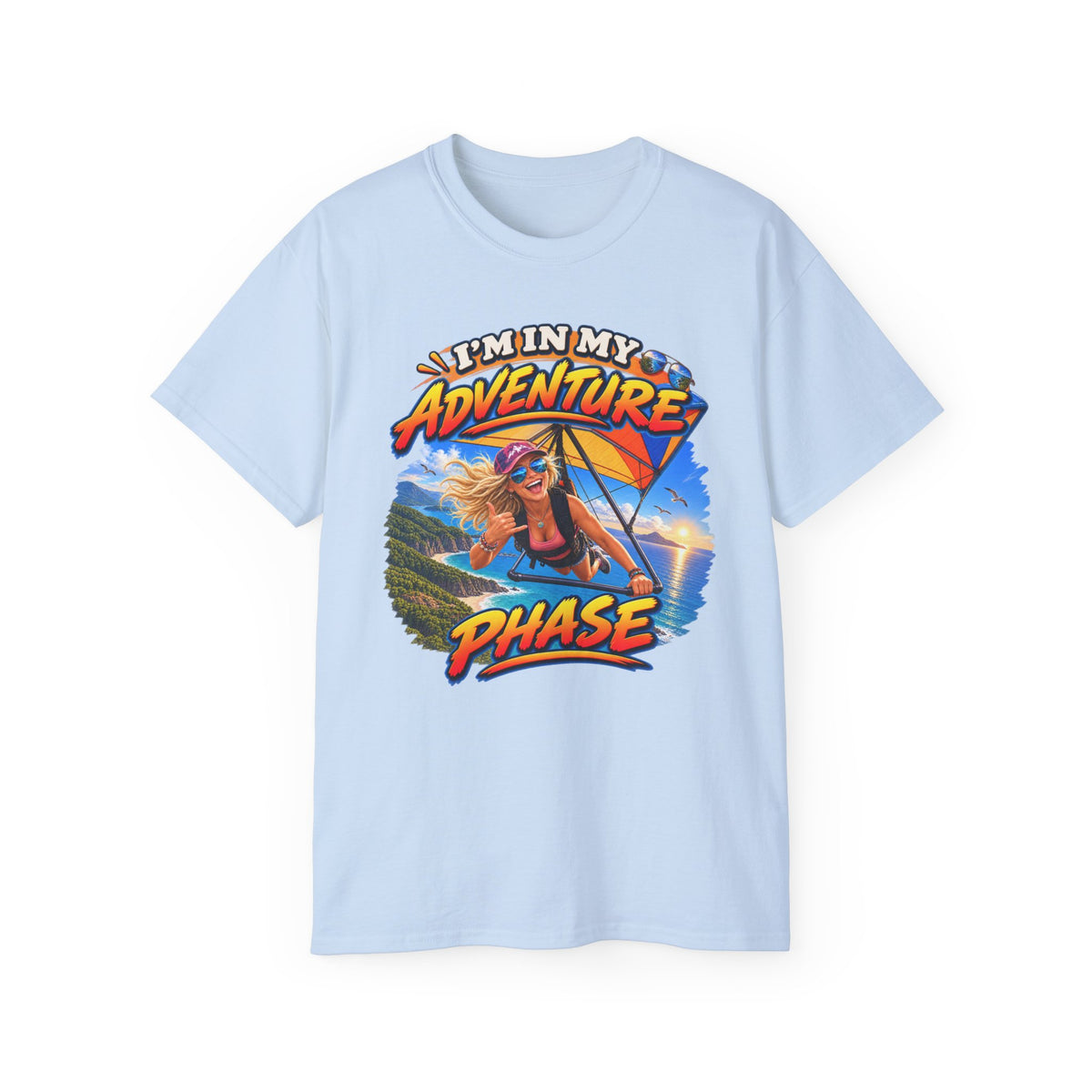 Adventure Phase Graphic Tee — "What Phase Are You In?" Beach Surf T-Shirt