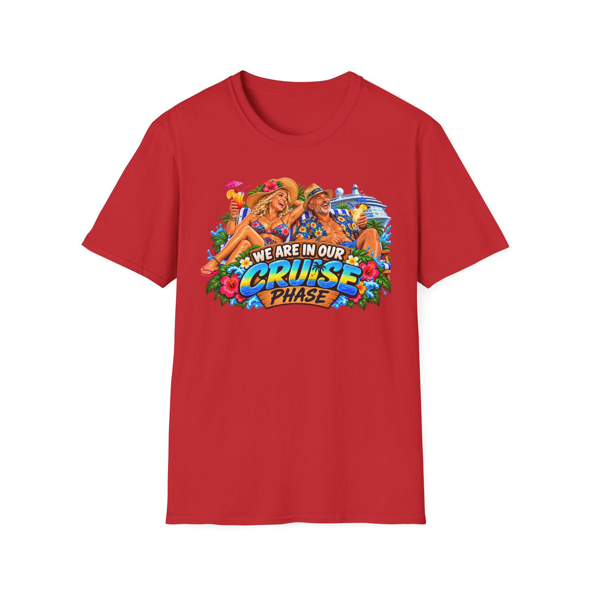 Cruise Phase T-Shirt – "We Are In Our Cruise Phase" Sloth Vacation Tee