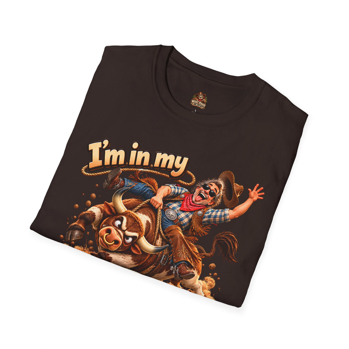 I’m in My Cowboy Phase Funny Bull Riding Graphic T-Shirt