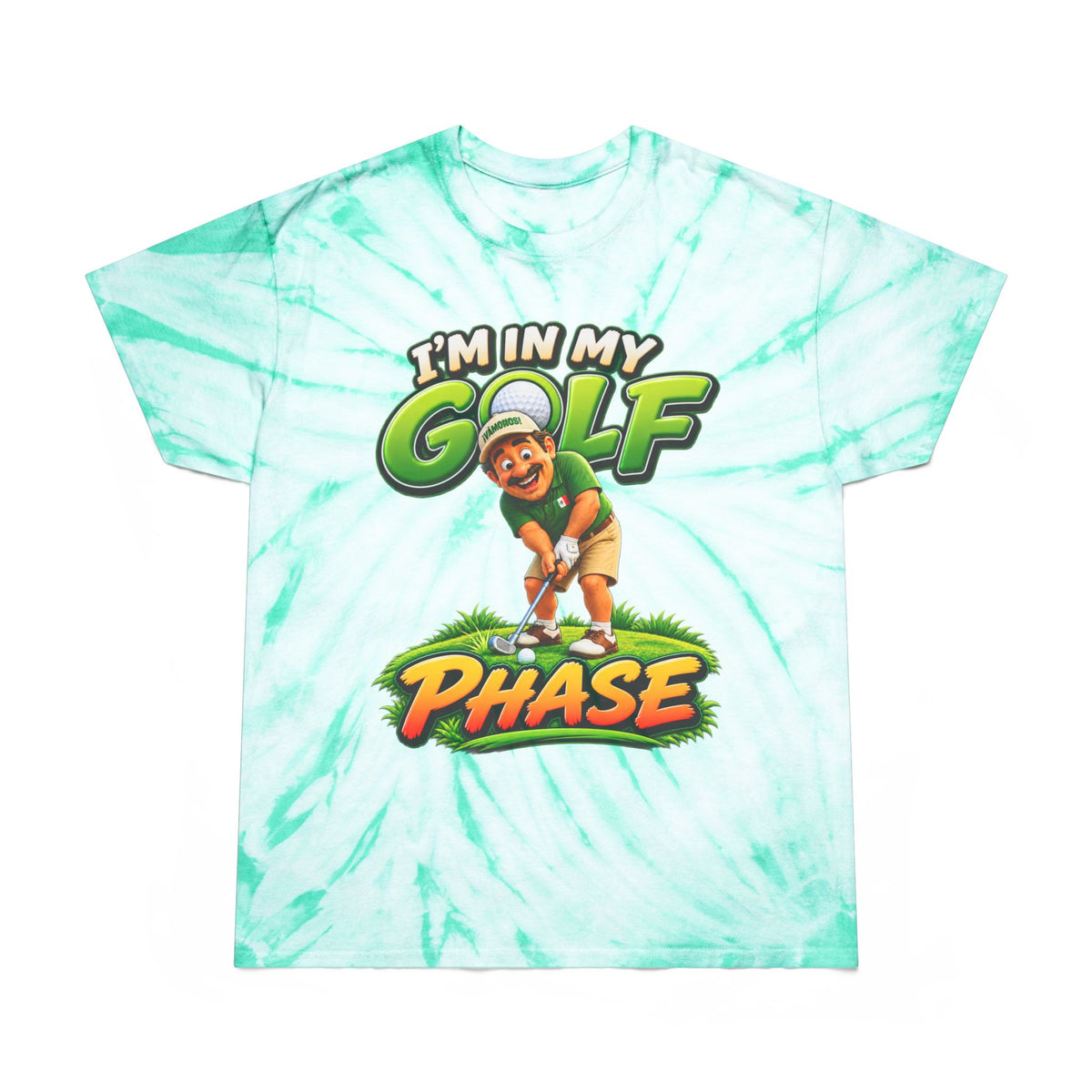 Golf Phase Tie-Dye Tee — "I'm In My Golf Phase" Graphic Shirt
