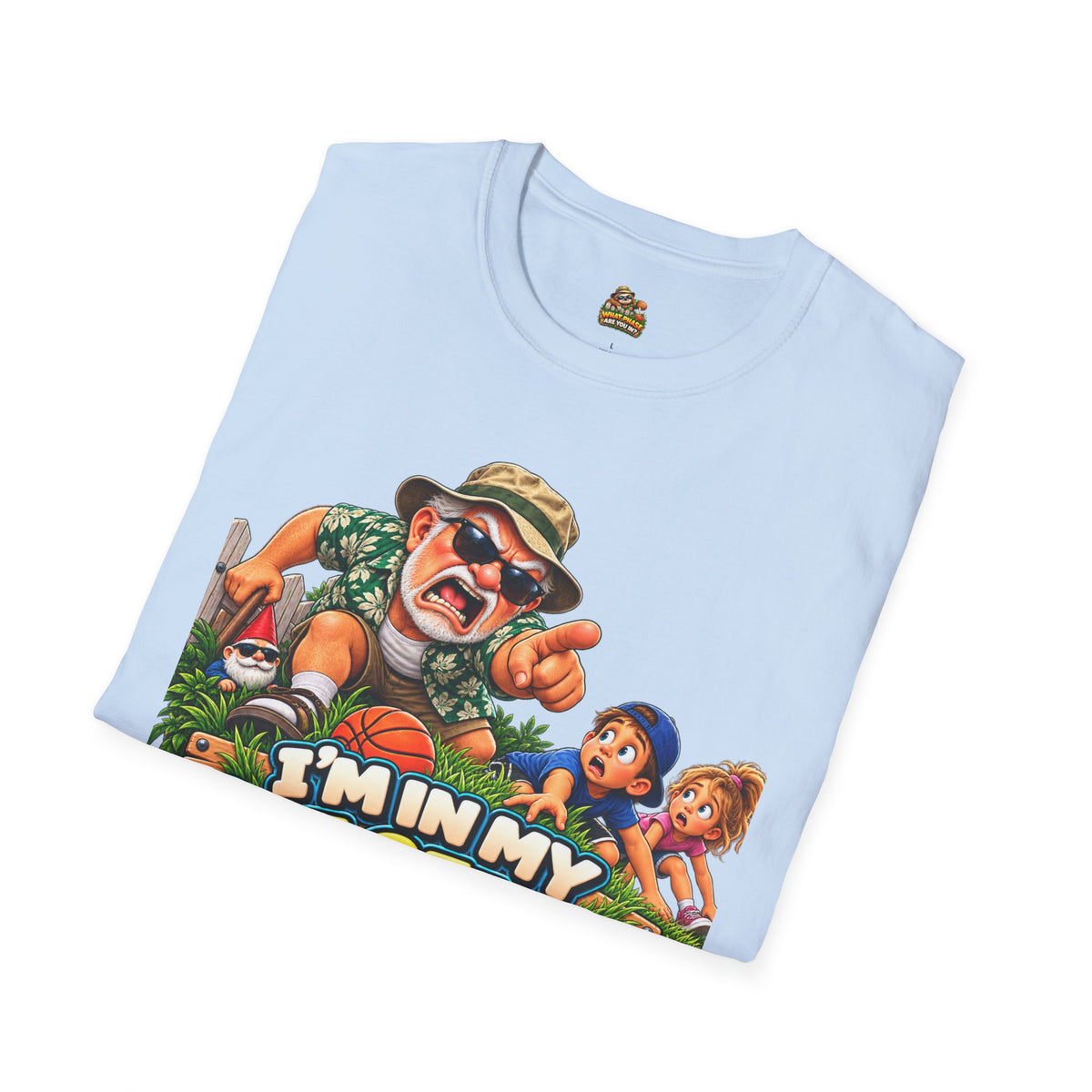 T-Shirt — "I'm in My Get Off My Lawn Phase" Funny Retro Gardening Tee