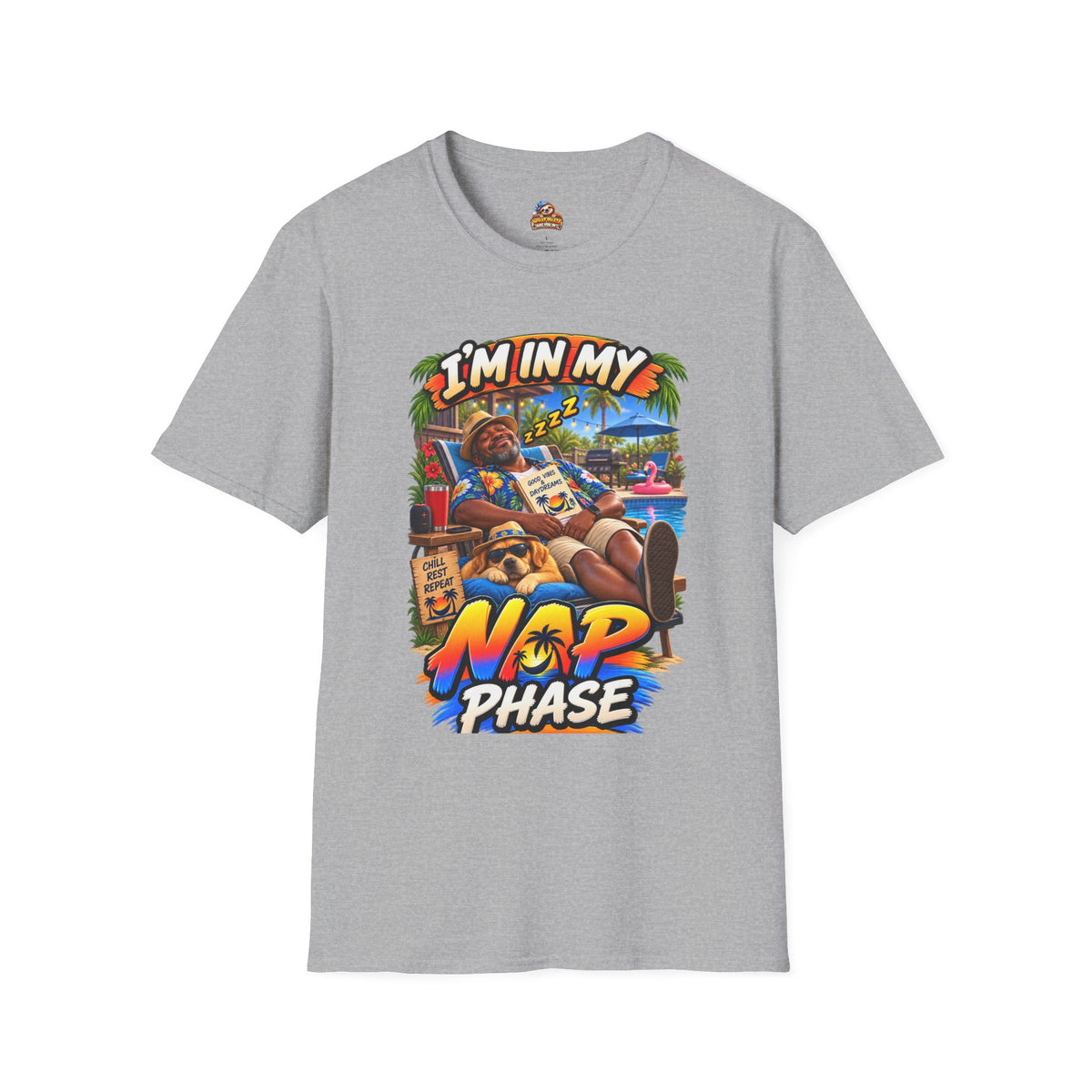 I’m in My Nap Phase Funny Poolside Lounge Graphic T-Shirt